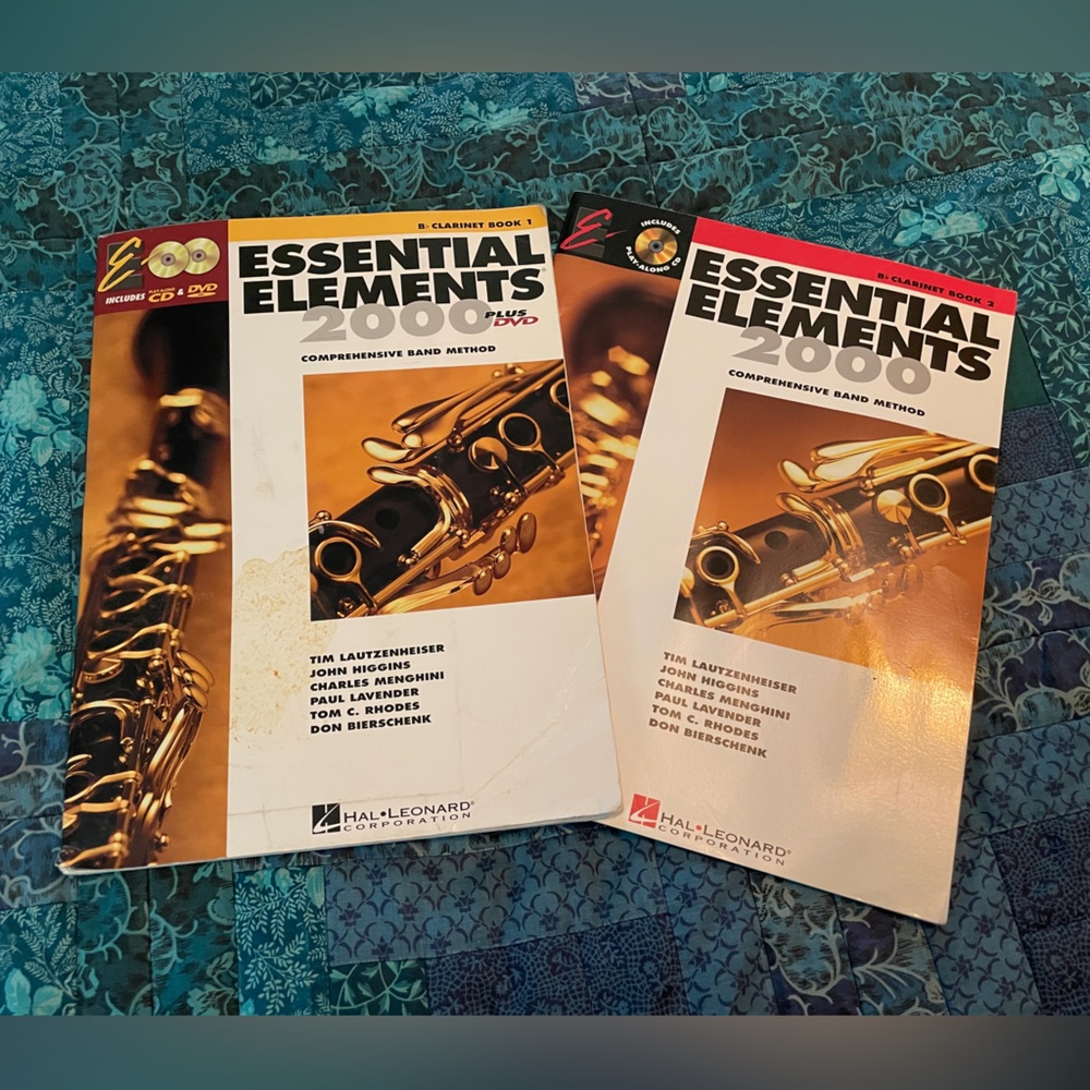 Essential Elements Clairnet Books Set of 2 with CDs